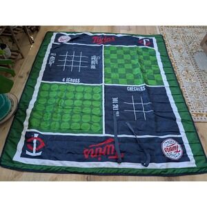 Officially Licensed Minnesota Twins blanket 66in x 60in MLB, Easy Carry Straps